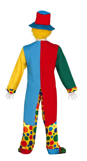 Costume de clown homme coloré