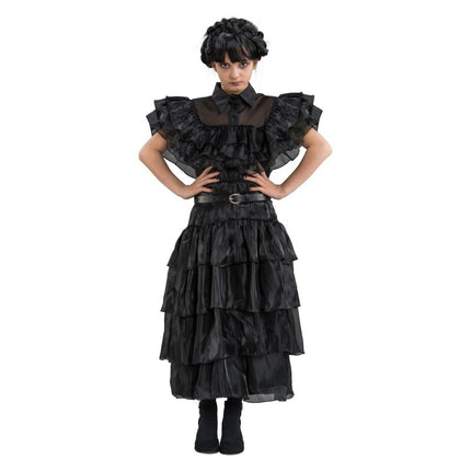 Costume Wednesday Prom Night Dress Black Child