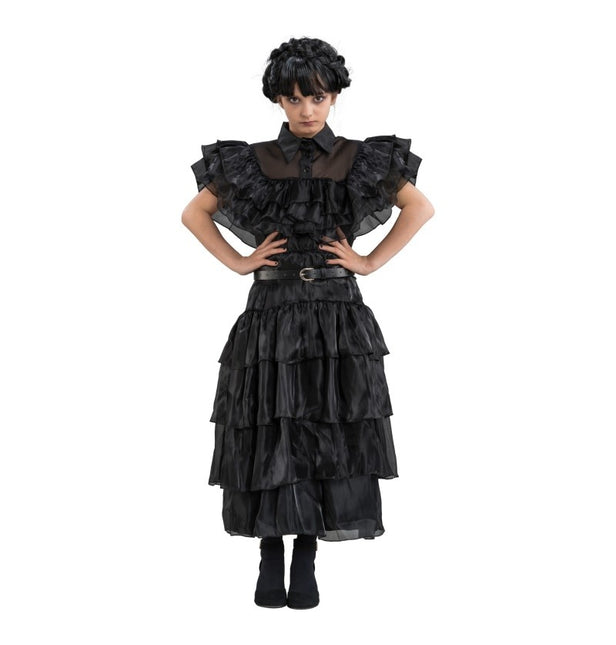 Costume Wednesday Prom Night Dress Black Child