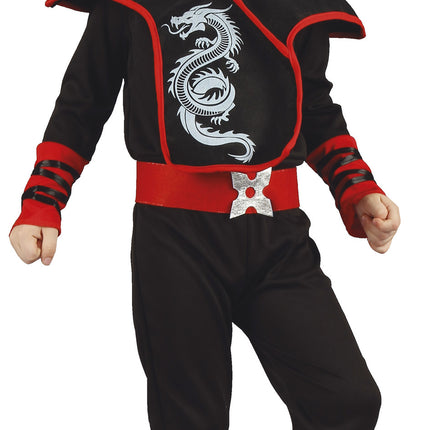 Combinaison Ninja Enfant Rouge 3/4 ans