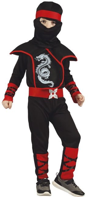 Combinaison Ninja Enfant Rouge 3/4 ans