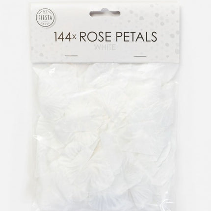 Pétales de rose blancs 144pcs