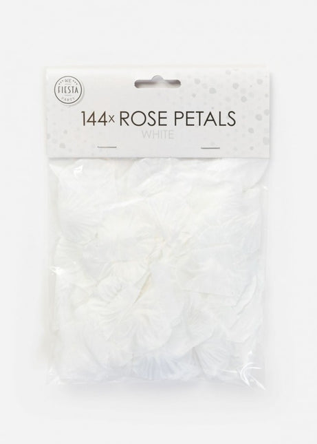 Pétales de rose blancs 144pcs