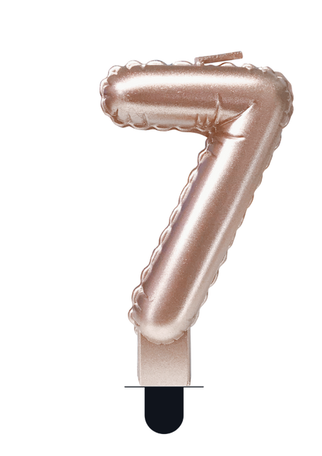 Ballon en feuille de bougie Rose Gold 7 10cm