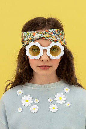 Lunettes de soleil en forme de fleur