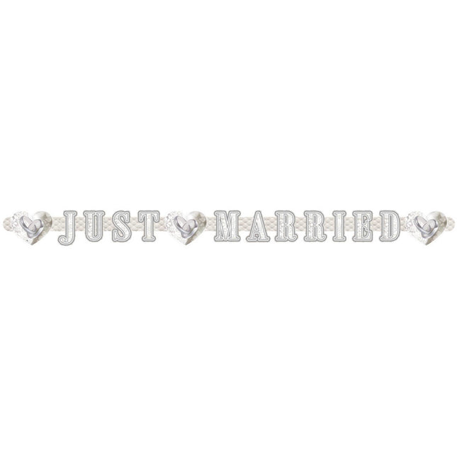 Guirlande de lettres Just Married 215cm