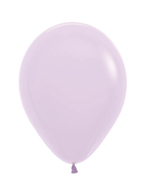 Ballons de baudruche Pastel Matt Lilas 25cm 100pcs