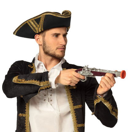 Faux pistolet pirate 35cm