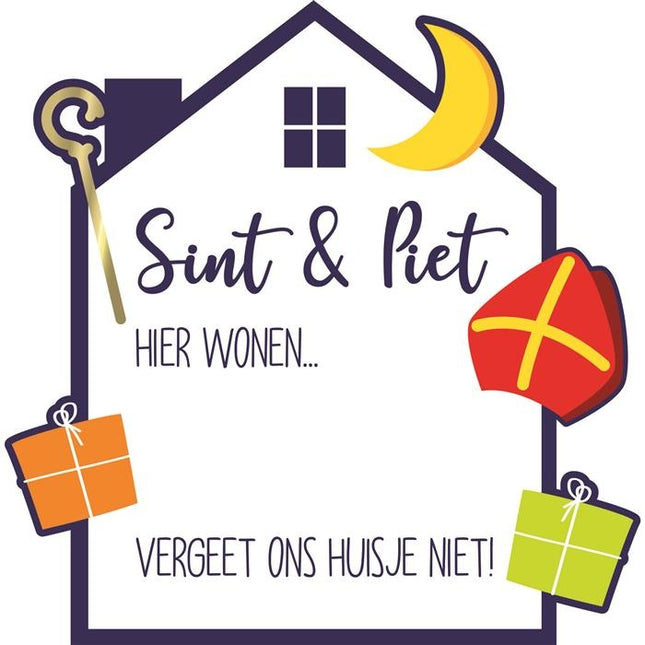 Panneau de fenêtre Sinterklaas à écrire 50cm