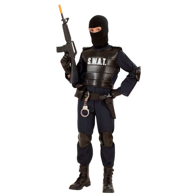 Costume de policier Noir Garçon Swat