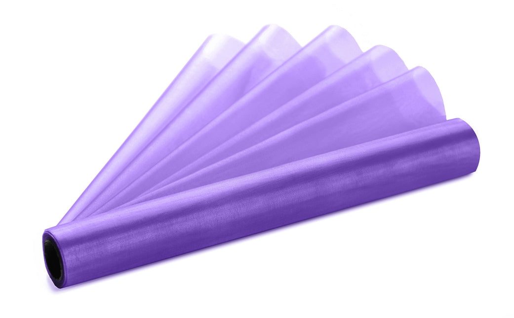 Tissu organza lilas 36cm 9m