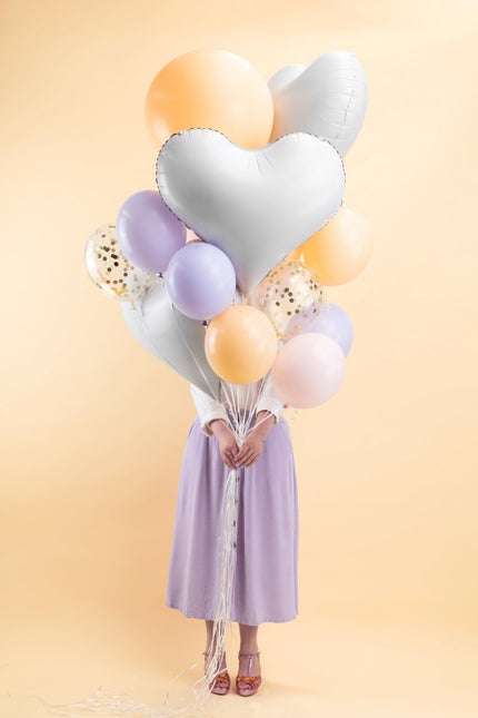 Foil balloon Heart, 75x64,5 cm, white - Partywinkel - 5904555005549