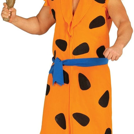 Fred Flintstone Kostuum Zwart Oranje Heren - Partywinkel - 8434077809860