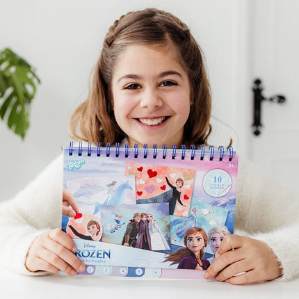 Frozen Knutsel Boek Nummer Stickeren - Partywinkel - 8714274681576