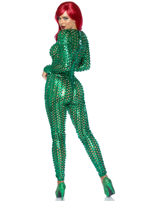 Groene Catsuit Dames Leg Avenue - Partywinkel - 714718558356