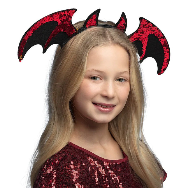 Halloween Haarband Devil Bat - Partywinkel - 8712026009135