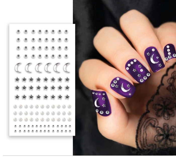 Halloween Stickers Zilver Nagels - Partywinkel - 8434077159088