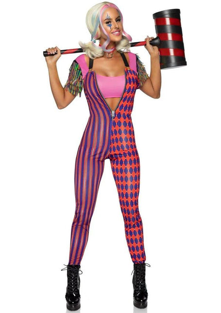 Harley Quinn Jumpsuit Dames Leg Avenue - Partywinkel - 714718551913