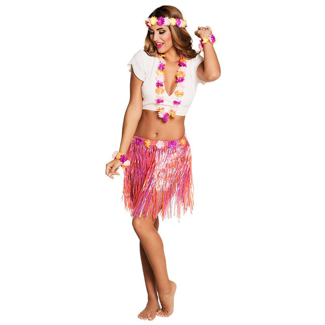 Hawaii Rokje Set 5 delig - Partywinkel - 8712026524300