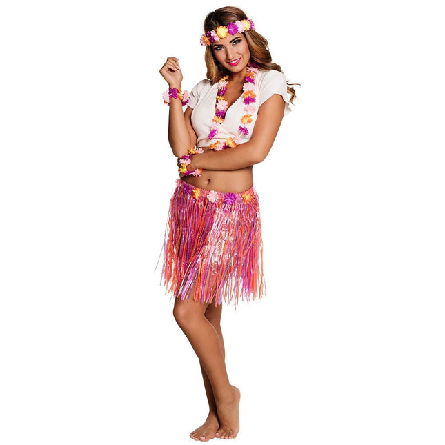 Hawaii Rokje Set 5 delig - Partywinkel - 8712026524300