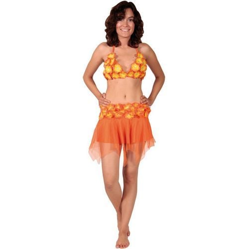 Hawaii Set Oranje Deluxe - Partywinkel - 8714572077033