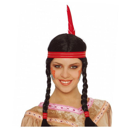 Indianen Pruik Dames - Partywinkel - 8434077041680