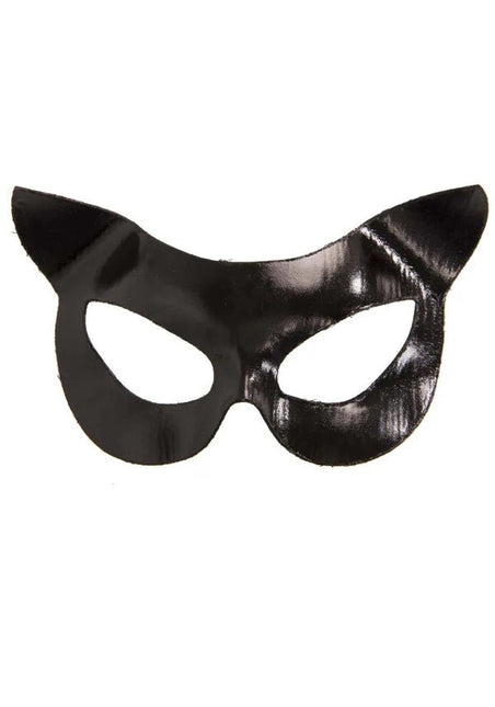 Kat Oogmasker Zwart Vinyl - Partywinkel - 714718510378