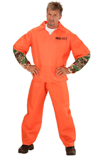 Prisonnier avec tatouage Muscles Bras Costume