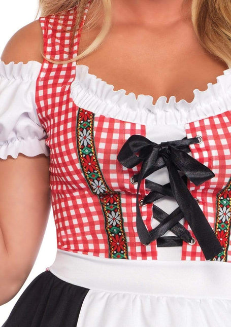 Rouge Noir Dirndl Robe Oktoberfest Ladies Leg Avenue