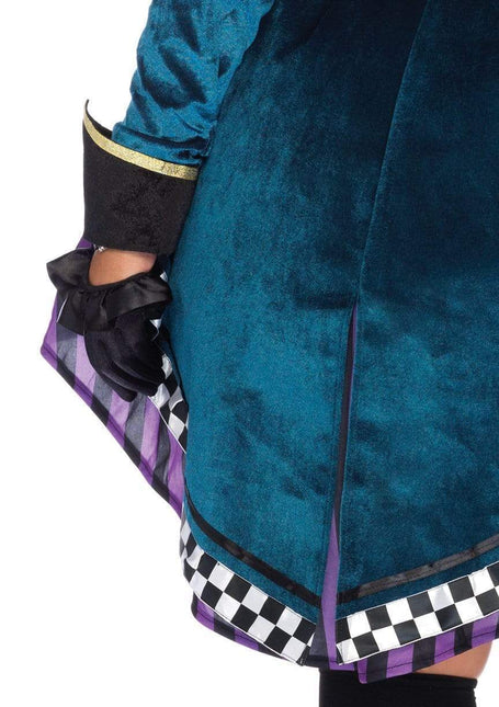 Mad Hatter Costume Purple Green Ladies Leg Avenue