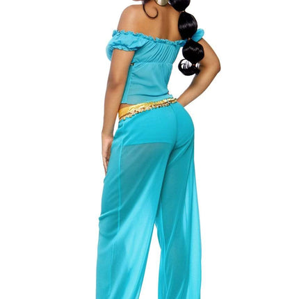 Princesse Jasmine Costume Bleu Ladies Leg Avenue