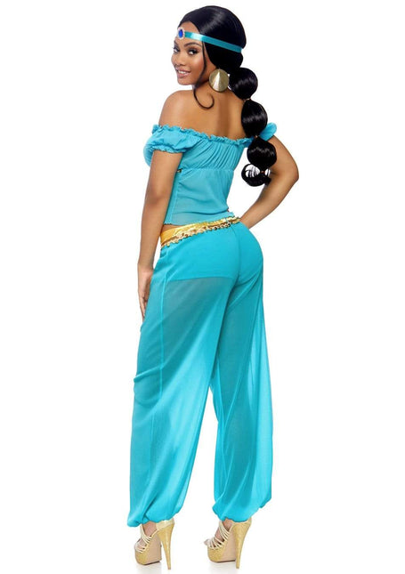 Princesse Jasmine Costume Bleu Ladies Leg Avenue