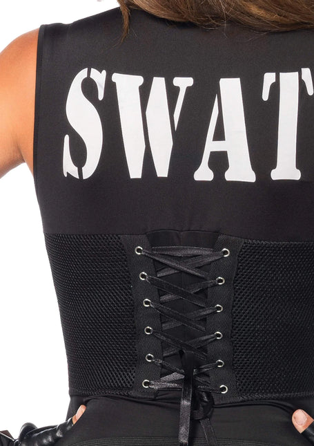 Swat Catsuit Black Women's Leg Avenue