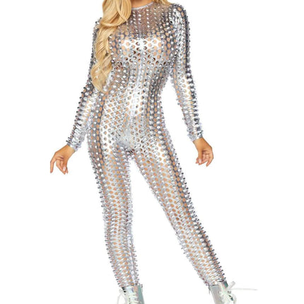 Silver Catsuit Ladies Leg Avenue