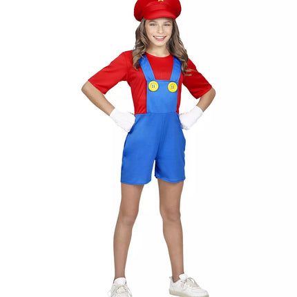 Costume Super Mario Bleu Rouge Enfant