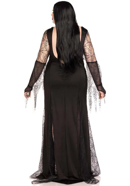 Morticia Jurk Dames Plus Size Leg Avenue - Partywinkel - 714718568119