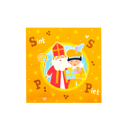 Serviettes de table Sinterklaas 16cm 16pcs