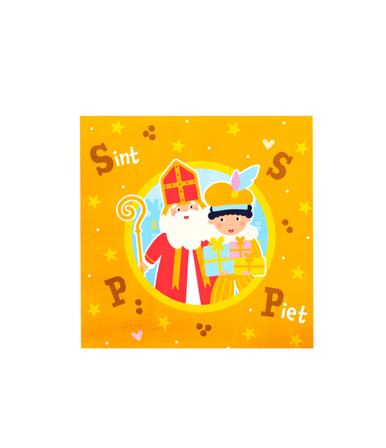 Serviettes de table Sinterklaas 16cm 16pcs