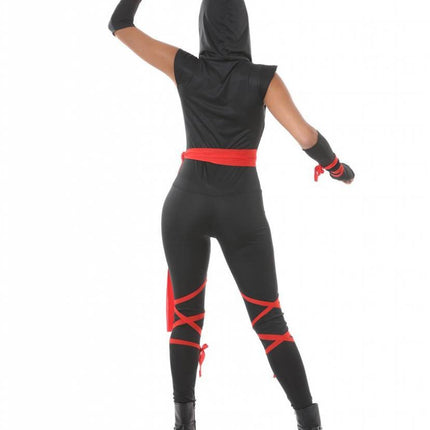 Ninja Kostuum Zwart Dames - Partywinkel - 8434077807934