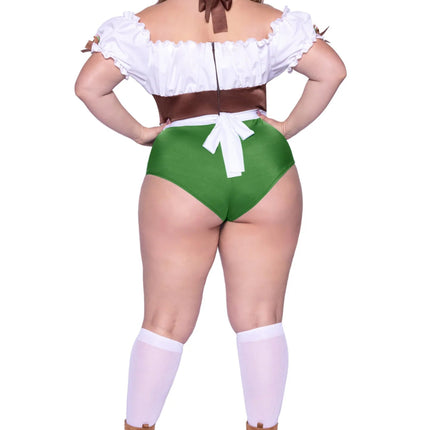 Oktoberfest Dirndl Kostuum Dames Plus Size Leg Avenue - Partywinkel - 714718562537