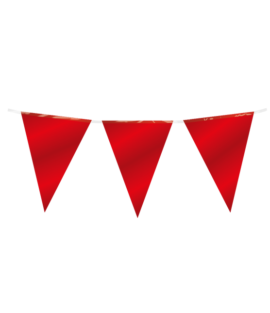 Party Flag Foil Rouge