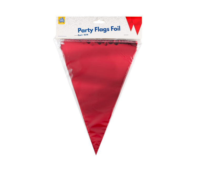 Party Flag Foil Rouge