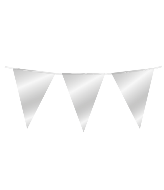 Party Flag Foil Argent