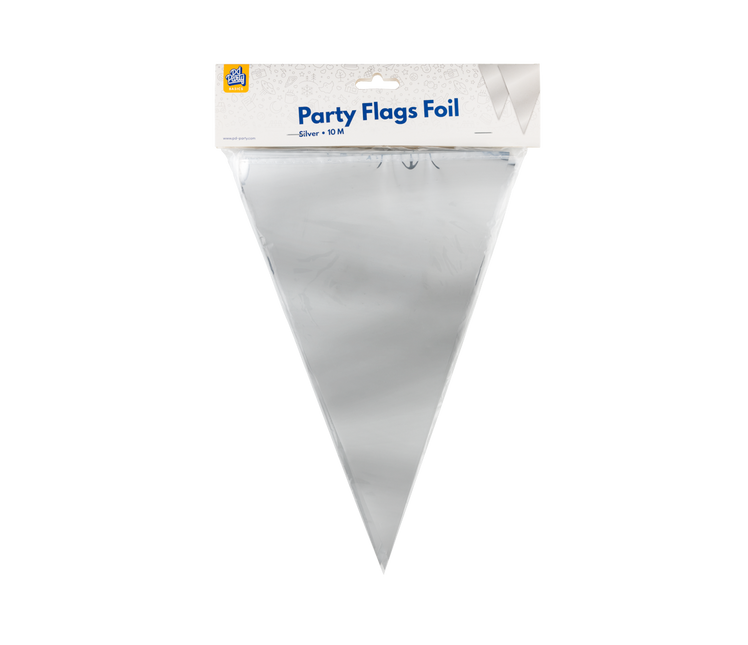 Party Flag Foil Argent