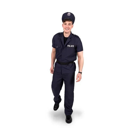 Police Officer costume, navy blue, size L - Partywinkel - 5904555049161