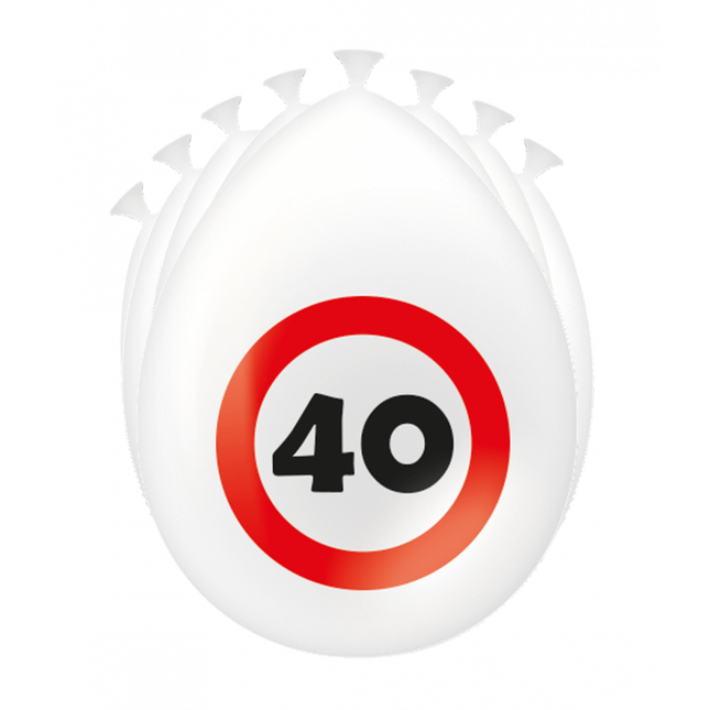 Panneau de signalisation pour les ballons de 40 ans 30cm