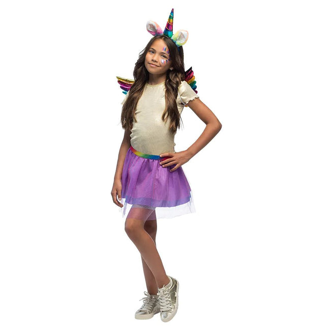 Unicorn Accessoireset Regenboog 3 delig - Partywinkel - 8712026528889