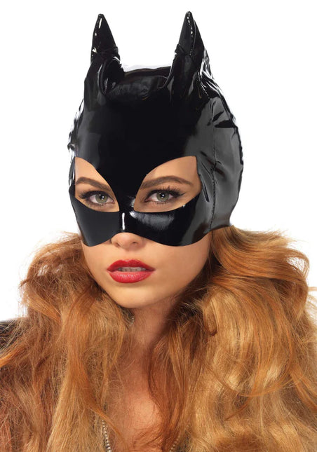 Masque de chat Vinyle noir