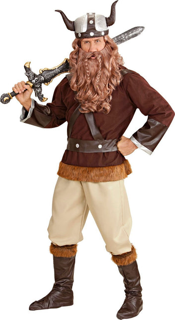 Costume de viking homme brun 5 pièces