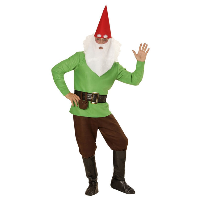 Costume de gnome vert